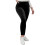 Samthose für Damen, einfarbig, elastischer Bund 2