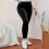 Samthose für Damen, einfarbig, elastischer Bund 4