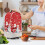 Handle Protective Case with Top Handle Polyester Coffee Machine Dust Cover Santa Claus Snowman 3