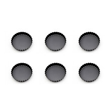 Durable Carbon Steel Pie and Tart Pan Set of 6 Non-Stick Bakeware Essentials
