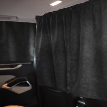 1 Set Car Privacy Curtains,with Suction Cups,Soft Velvet Material,Ideal for Privacy,Sleeping & Changing Inside the Car,Black