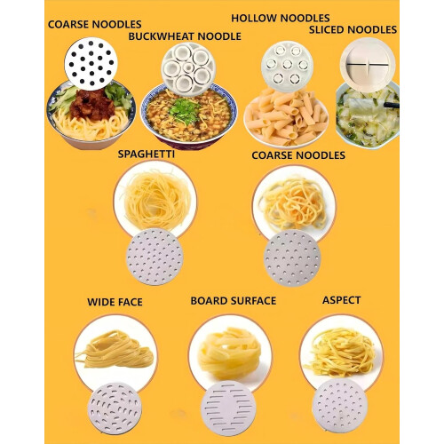 Electric Pasta Machine Wireless with 9 Molds and 2 Filling 1