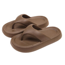 Brown Indoor Slippers for Men & Women – Soft, Thick EVA Sole, Lightweight (0.33 lb), Comfortable Home Footwear