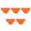 100Pièces Capuchons Protection Écrous Roues Silicone Orange Durable 10