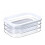 Stackable Fridge Storage Container - Lunch Meat and Cheese Organizer, Cold Storage Bin with Lid for Ham and Deli Items - A 1