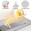 2-Pack 12x16" Super Absorbent Microfiber Dish Drying Mat for Kitchen Counter, Rack & Under Sink – Grey 4