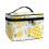 Pineapple Grid Print Makeup Bag Large Capacity Double Zipper 2