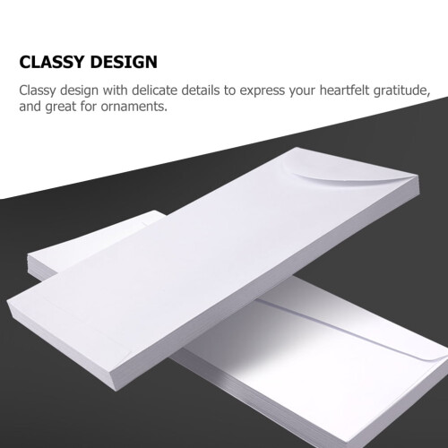 40Pcs Large White Paper Envelopes for Invitations and Special Event Use 2