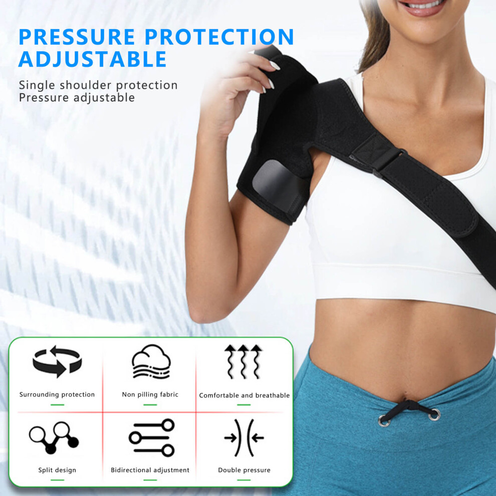 Zhouq-Outdoors Breathable Adjustable Shoulder Brace For Men & Women