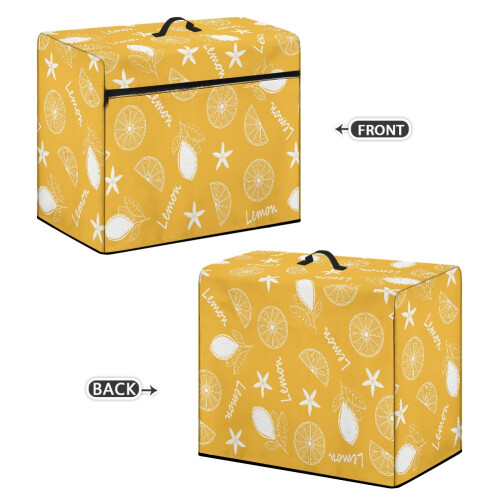 Sewing Machine Dust Cover Lemon Pattern Lightweight Universal Fit Polyester Waterproof Sleeve 2