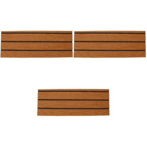 3Pièces Tapis Marches Escalier Rv Marron Accessoires Durables 2