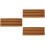 3Pièces Tapis Marches Escalier Rv Marron Accessoires Durables 6