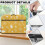 Sewing Machine Dust Cover Lemon Pattern Lightweight Universal Fit Polyester Waterproof Sleeve 7