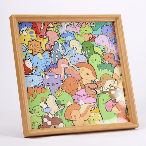Wooden Hand-painted Photo Frame Puzzle 10ml 1