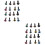 160Pcs Olhos Para Brinquedos DIY Para Ursos E Bonecas 6
