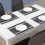 PVC Table Mats Brown Durable Washable Heat Resistant Set of 5