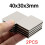 Neodymium Magnet Block N35 40x30x3mm 1