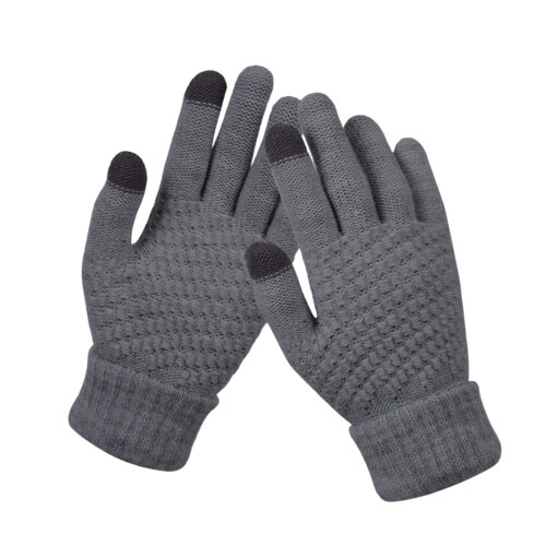 Women's Fleece-Lined Touchscreen Winter Gloves 1 Pair