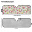 Flowers Print Foldable Windshield Sun Shade for Jeep 7