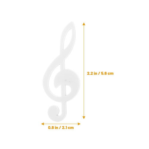 OUNONA 2 Sets Musical Note Refrigerator Magnet Notes Magnets for Crafts White 1