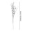Artificial Berry Stems Silver Glitter 17 Inch 2