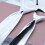 Hvitt imitert silkeslips for menn 4