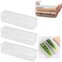 2025 New 1.3L Spaghetti & Salad Storage Box, Airtight Freezable Crisper Container with Lid, Stackable Pasta Organizer (Grey, 1PC)