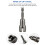 PowerWing Nut Driver,Wing Nut Drill Bit Socket Wrenches Tool 1/4 " Shank for Panel Nut Screws Eye Hook 3