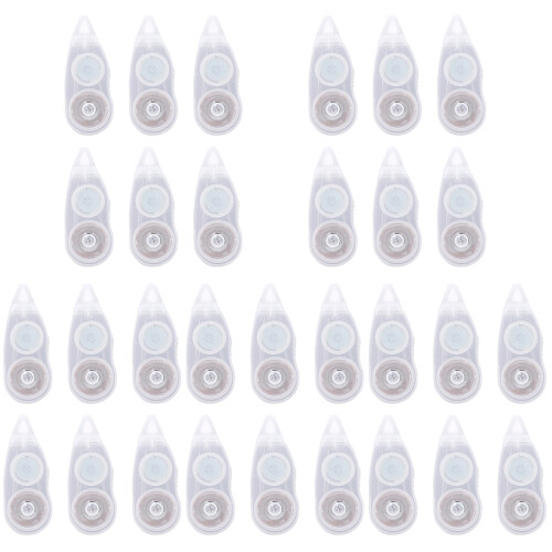 30Pièces Rubans Correcteurs Pratiques Transparent Pour Usage Scolaire 2