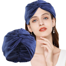Satin Bonnet Sleep Cap for Women - Extra Large Reversible Adjustable Design for Curly and Natural Hair During Slumber