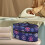 Garment Steamer Storage Bag Dustproof Floral Deep Blue 2