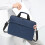 Laptoptas van blauwe, waterafstotende stof 4