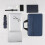 Laptoptas van blauwe, waterafstotende stof 6