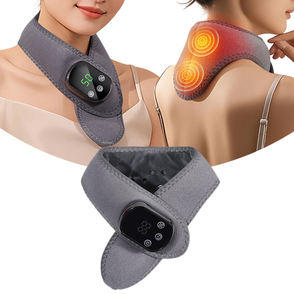 Heated Neck Massager Portable Rechargeable with Heat and