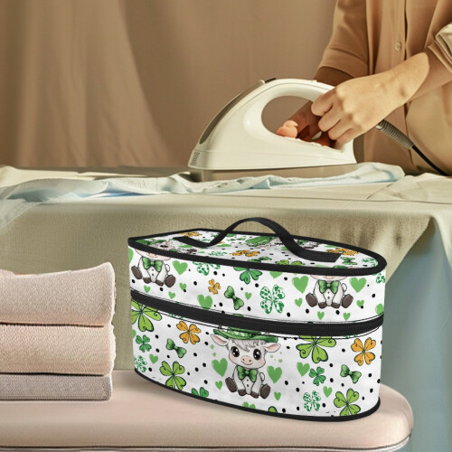 Lucky Hat Calf Pattern Iron Storage Bag 11.8x6.69x5.5 in 1