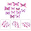 Luminous Butterfly Sticker 3D Simulation 4