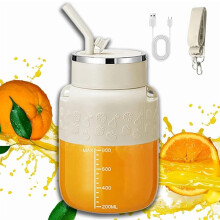 2025 Upgraded Cordless Portable Blender – Drink Directly, Make Smoothies, Compatible with Picnics/Office/Gym (White)