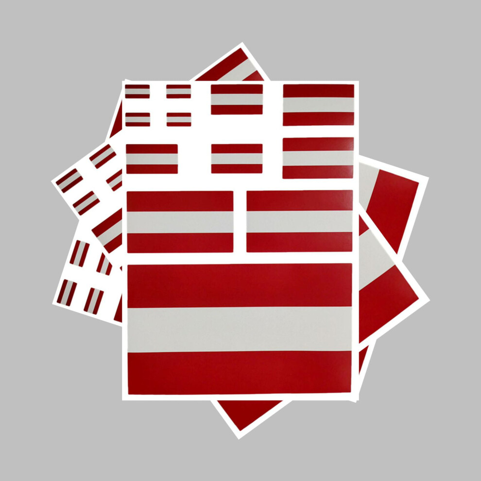 3 Pcs Flag Sticker Austria Flag Stickers 9152228750234