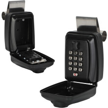 SL-591 Car Window Lock Box – Key Storage for Ride Share, Turo, GetAround (Black), compatible with most vehicles