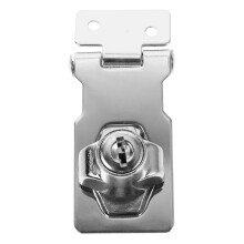 1 Set Keyed Hasp Lock Latch for Metal Cabinet Home Drawer Replacement Safety LockingLatch with