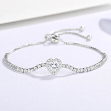 925 sterling silver inlaid zircon infinite love 8-shaped bracelet female hand jewelry