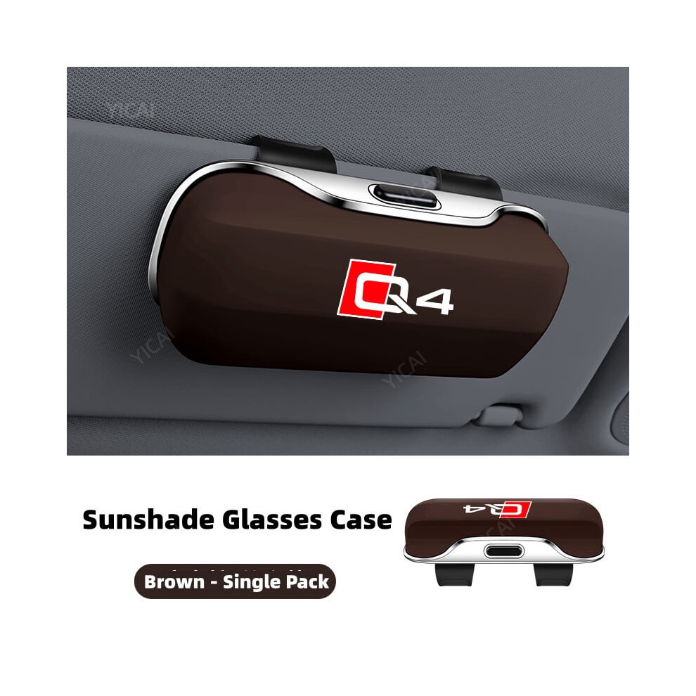 For Audi Q4 Car Glasses Case push-button switch Eyeglasses Holder Dust and fall prevention Car Interior