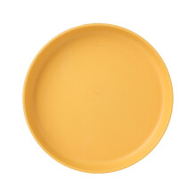 Macaron & Bone-Spitting Plates, Small Snack/Cake/Trash Plates – Yellow, Compatible with Household Use