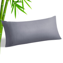 Housse de coussin de corps en rayonne de bambou, taie d'oreiller longue et rafraîchissante pour les personnes qui ont chaud la nuit, douce et