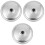 3Pièces Couvercles Aluminium Argentés Pour Poêles Marmites 4