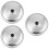 3Pièces Couvercles Aluminium Argentés Pour Poêles Marmites 8