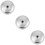 3Pièces Couvercles Aluminium Argentés Pour Poêles Marmites 10
