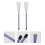 2Paren Duurzame Drum Brushes Paars Met Comfortgreep 4