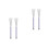 2Paren Duurzame Drum Brushes Paars Met Comfortgreep 10