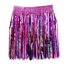 Adjustable Curtain Dress Pet Plastic Fringe Skirt for Dance Festival Beach Parties Adjustable Colorful Tassel Dress for Adults Kids Soft Breathable